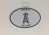 Los Angeles Angels Oval Decal Sticker NEW!! 3 x 5 Inches Free Shipping Black & White