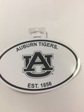 Auburn Tigers Oval Decal Sticker NEW!! 3 x 5 Inches Free Shipping Black & White