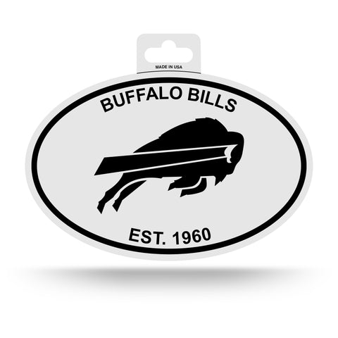 Buffalo Bills Oval Decal Sticker NEW!! 3 x 5 Inches Free Shipping Black & White
