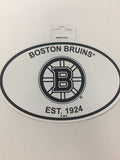 Boston Bruins Oval Decal Sticker NEW!! 3 x 5 Inches Free Shipping Black & White