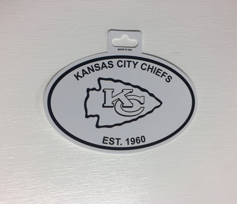 3 Inch Round Chiefs Sticker