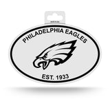 Philadelphia Eagles Oval Decal Sticker NEW!! 3 x 5 Inches Free Shipping Black & White