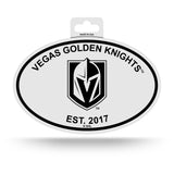 Vegas Golden Knights Oval Decal Sticker NEW!! 3 x 5 Inches Free Shipping Black & White