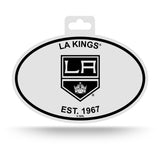 Los Angeles Kings Oval Decal Sticker NEW!! 3 x 5 Inches Free Shipping Black & White