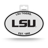 LSU Tigers Oval Decal Sticker NEW!! 3 x 5 Inches Free Shipping Black & White