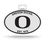 Oregon Ducks Oval Decal Sticker NEW!! 3 x 5 Inches Free Shipping Black & White