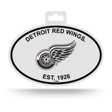 Detroit Red Wings Oval Decal Sticker NEW!! 3 x 5 Inches Free Shipping Black & White