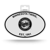 Minnesota Twins Oval Decal Sticker NEW!! 3 x 5 Inches Free Shipping Black & White