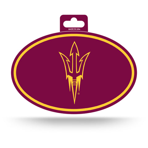 Arizona State Sun Devils Oval Decal Full Color Sticker NEW!! 3 x 5 Inches Free Shipping