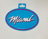 Miami Heat Miami Vice Oval Decal Full Color Sticker NEW!! 3 x 5 Inches Free Shipping