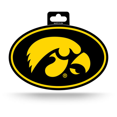Iowa Hawkeyes Oval Decal Full Color Sticker NEW!! 3 x 5 Inches Free Shipping