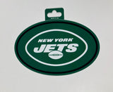 New York Jets Oval Decal Full Color Sticker NEW!! 3 x 5 Inches Free Shipping