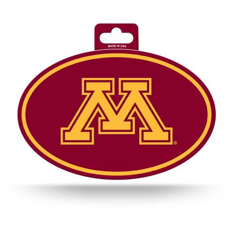 Minnesota Gophers Oval Decal Full Color Sticker NEW!! 3 x 5 Inches Free Shipping