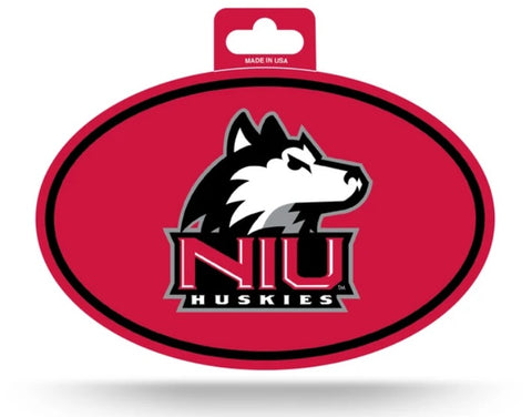 Northern Illinois Huskies Oval Decal Full Color Sticker NEW!! 3 x 5 Inches Free Shipping