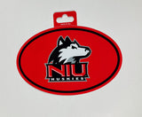 Northern Illinois Huskies Oval Decal Full Color Sticker NEW!! 3 x 5 Inches Free Shipping