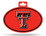 Texas Tech Red Raiders Oval Decal Full Color Sticker NEW!! 3 x 5 Inches Free Shipping