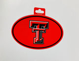 Texas Tech Red Raiders Oval Decal Full Color Sticker NEW!! 3 x 5 Inches Free Shipping