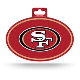 San Francisco 49ers Oval Decal Full Color Sticker NEW!! 3 x 5 Inches Free Shipping