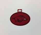Arkansas Razorbacks Oval Decal Full Color Sticker NEW!! 3 x 5 Inches Free Shipping