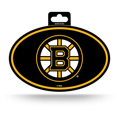 Boston Bruins Oval Decal Full Color Sticker NEW!! 3 x 5 Inches Free Shipping