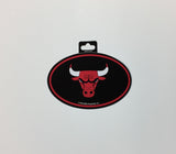 Chicago Bulls Oval Decal Full Color Sticker NEW!! 3 x 5 Inches Free Shipping