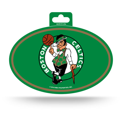 Boston Celtics Oval Decal Full Color Sticker NEW!! 3 x 5 Inches Free Shipping