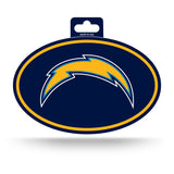 Los Angeles Chargers Oval Decal Full Color Sticker NEW!! 3 x 5 Inches Free Shipping