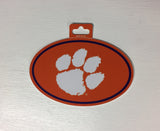Clemson Tigers Oval Decal Full Color Sticker NEW!! 3 x 5 Inches Free Shipping