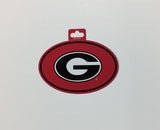 Georgia Bulldogs Oval Decal Full Color Sticker NEW!! 3 x 5 Inches Free Shipping