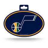 Utah Jazz Oval Decal Full Color Sticker NEW!! 3 x 5 Inches Free Shipping