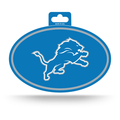 Detroit Lions Oval Decal Full Color Sticker NEW!! 3 x 5 Inches Free Shipping