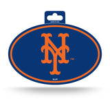 New York Mets Oval Decal Full Color Sticker NEW!! 3 x 5 Inches Free Shipping