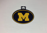Michigan Wolverines Oval Decal Full Color Sticker NEW!! 3 x 5 Inches Free Shipping