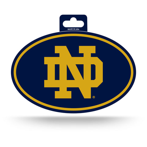 Notre Dame Fighting Irish Oval Decal Full Color Sticker NEW!! 3 x 5 Inches Free Shipping