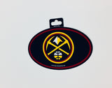 Denver Nuggets Oval Decal Full Color Sticker NEW!! 3 x 5 Inches Free Shipping