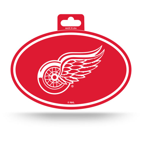 Detroit Red Wings Oval Decal Full Color Sticker NEW!! 3 x 5 Inches Free Shipping