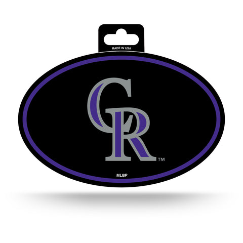 Colorado Rockies Oval Decal Full Color Sticker NEW!! 3 x 5 Inches Free Shipping