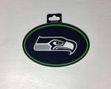 Seattle Seahawks Oval Decal Full Color Sticker NEW!! 3 x 5 Inches Free Shipping