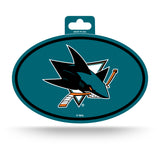 San Jose Sharks Oval Decal Full Color Sticker NEW!! 3 x 5 Inches Free Shipping