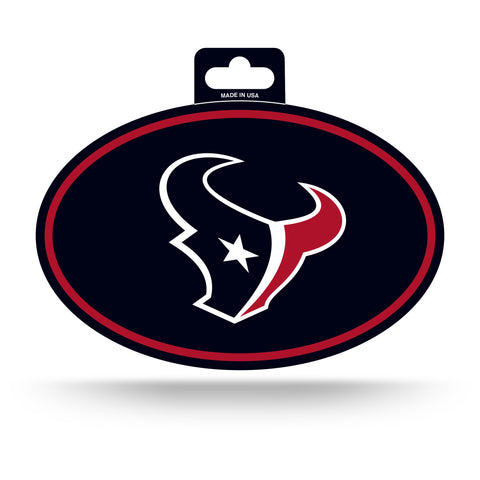 Houston Texans Oval Decal Full Color Sticker NEW!! 3 x 5 Inches Free Shipping