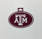 Texas A&M Aggies Oval Decal Full Color Sticker NEW!! 3 x 5 Inches Free Shipping