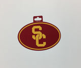 USC Trojans Oval Decal Full Color Sticker NEW!! 3 x 5 Inches Free Shipping