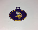Minnesota Vikings Oval Decal Full Color Sticker NEW!! 3 x 5 Inches Free Shipping