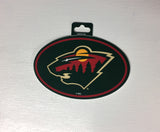 Minnesota Wild Oval Decal Full Color Sticker NEW!! 3 x 5 Inches Free Shipping