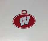 Wisconsin Badgers Oval Decal Full Color Sticker NEW!! 3 x 5 Inches Free Shipping