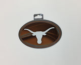 Texas Longhorns Metallic Oval Decal Full Color Sticker NEW!! 3 x 5 Inches Free Shipping