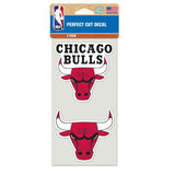Chicago Bulls Set of 2 Die Cut Decal Stickers Perfect Cut Free Shipping