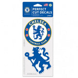 Chelsea FC Set of 2 Die Cut Decal Stickers Perfect Cut Free Shipping
