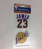 Lebron James Set of 2 Die Cut Decal Stickers Perfect Cut Free Shipping Lakers