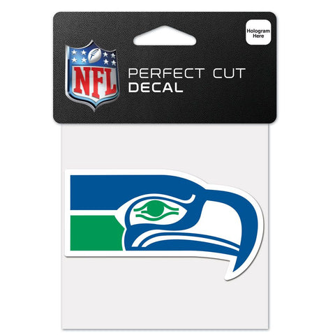Seattle Seahawks Retro Logo Die Cut Decal Stickers Perfect Cut 3x2 inches